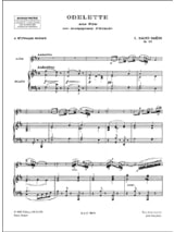 Odelette op. 162 - Flûte - SAINT-SAËNS - Partition - Flûte traversière
